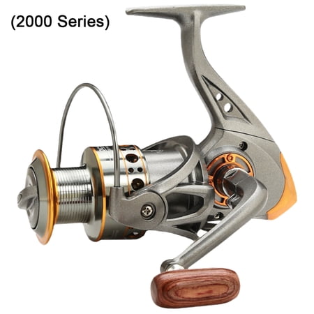 Spinning Fishing Reel 5.2/1 Gear Ratio Full Metal Spinning Reel All Purpose Fishing Spinning Reel for Saltwater And Freshwater (2000 Series)
