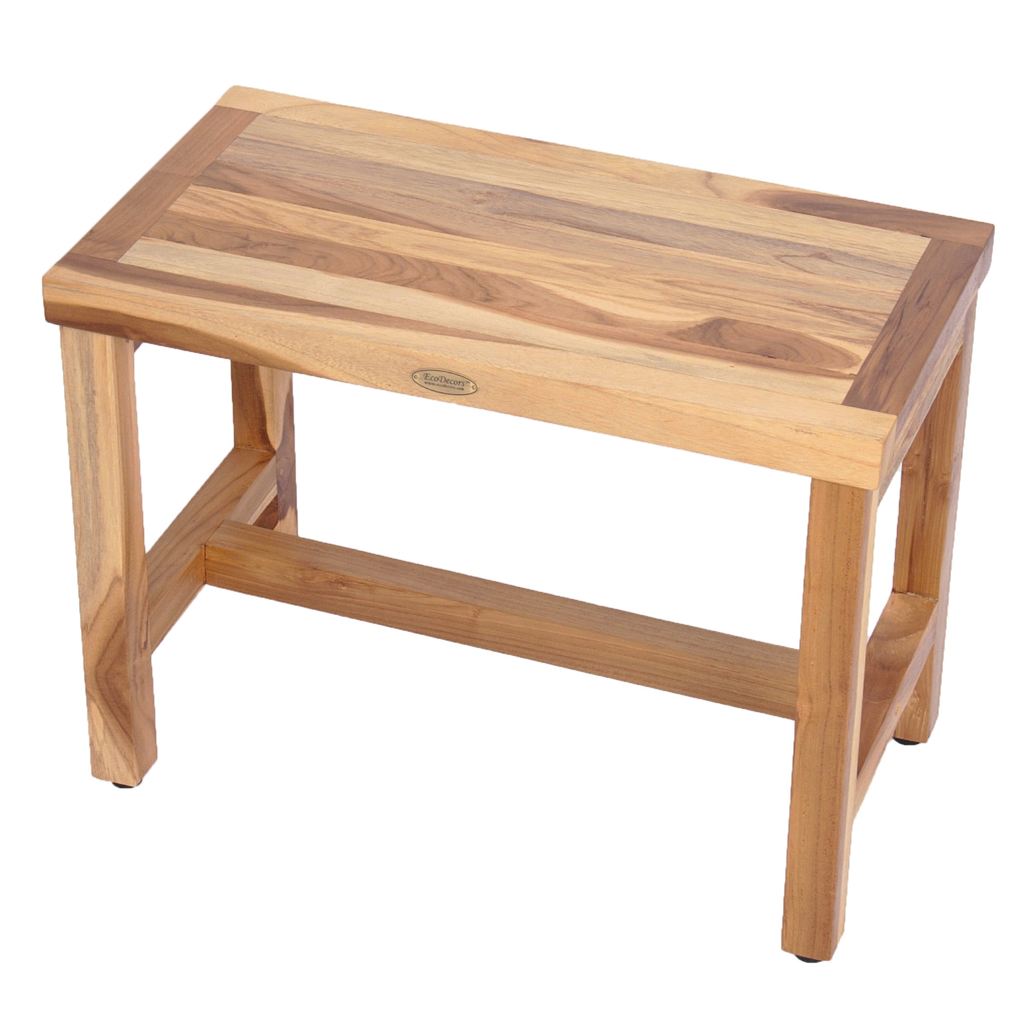 EcoDecors EarthyTeak Classic 24" Teak Shower Bench - Walmart.com