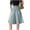 *Blue, variant on VBVC Women's High Waisted Wide Leg Culottes , A-Line Pull-On Summer Shorts For Women , Ladies' Button Decor Flowy Shorts with Pockets,Black,M-4XL