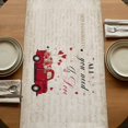 thumbnail image 5 of Table Runners 72 Inches Long Dress Scarves, Vintage Valentine's Day Farmhouse Kitchen Table Runner, Coffee Tablerunners, Truck Love Heart Roses Romantic Retro 16x72 Inch, 5 of 9