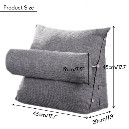 Adjustable Cotton Back Wedge Cushion Pain Relief Pillow Office