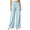 Light Blue, variant on Olyvenn Women's Solid Color Loose Casual Pants, Elastic Waist, Long Trousers with Pockets Light Blue S