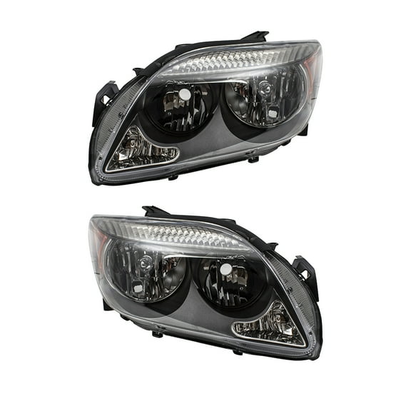 Brock Headlight for 2005-2007 tC Projection High Beam Gray Bezel w/o Base Package Set 8117021130