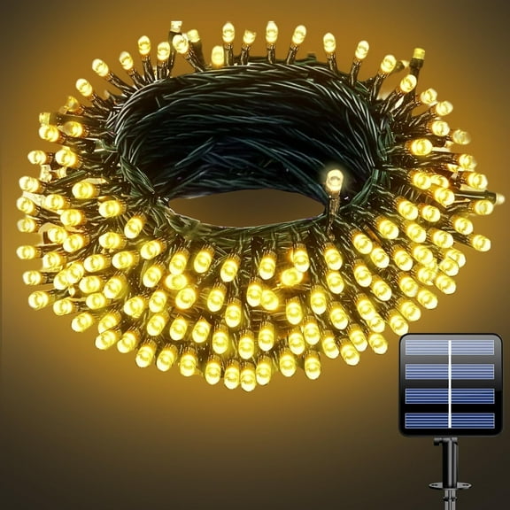 Solar String Lights for Outside, 39Ft 100 LED Solar String Lights Outdoor with 8 Modes ，Solar Christmas Lights Outdoor Waterproof for Yard, Fence,Balcony, Party,Christmas Tree Decorations