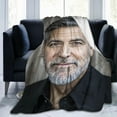 thumbnail image 2 of George Clooney Blanket Soft Warm Fleece Blanket for Sofa Office Car Camping Yoga Travel Throw Blankets 40"X30", 2 of 6