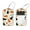 Cat Meow, variant on RATGDN 2Pcs Leather Luggage Tags with Stainless Loop, Dog German Shepherd Patterned Travel Tags with Privacy Flap for Suitcases