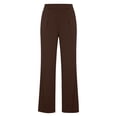 thumbnail image 6 of Cutuoiiu Plus Size Womens Solid Color High Waist Pleated Suit Pants Casual Wide Leg Trousers with Pockets Gifts, 6 of 6