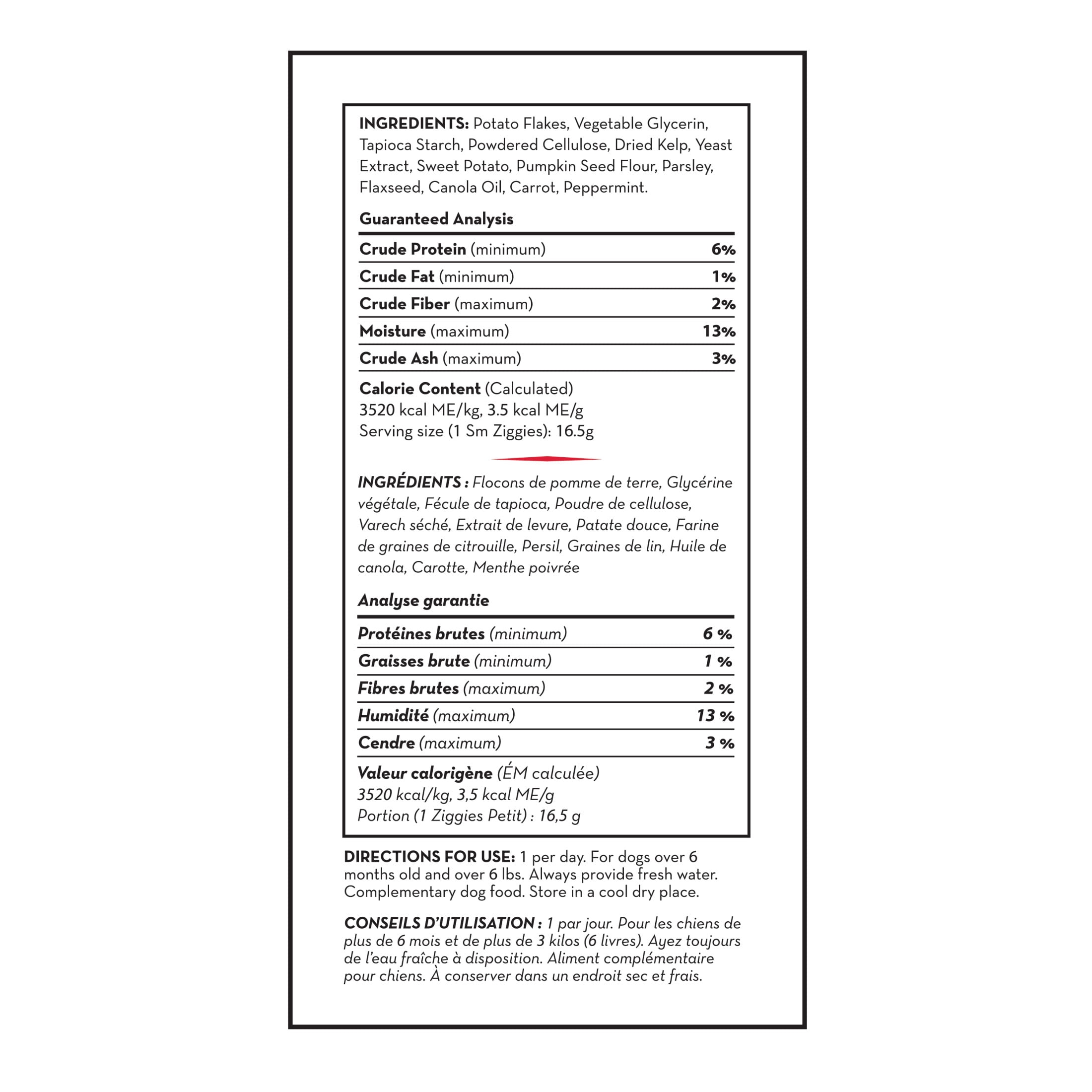 KONG® Ziggies Enhanced Dog Treats, Supports Oral Health, Small, 7 oz