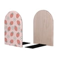 thumbnail image 2 of Lsque Strawberry And Flowers Printed Wood Bookends,Non-Skid Bookend for Shelves,Heavy Duty Support Bookends,Non-Slip Foam Pads for Office, Home, and Library,1 Pair, 2 of 8