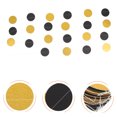thumbnail image 2 of 8pcs Paper Round Disc Streamer Holiday Party Decor Banner Circle Dot Party Garland, 2 of 8
