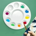 thumbnail image 4 of CoreLiving Paint Palette Tray with 10 Mixing Wells, Plastic Round Palettes for Kids and Adults, Paint Trays for Watercolor Acrylic and Art Craft Supplies, White 1 Piece, 4 of 7