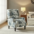 thumbnail image 4 of Vintage Floral Wingback Manual Push Back Recliner Chair for Living Room Home Theater GREENGUARD Certified Floral, 4 of 8
