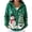 Blue, variant on BFRGSIJ Christmas Hooded Cardigan Sweaters for Women Long Sleeve Button Down Christmas Graphic Knit Jacket Casual Holiday Knitwear Coat L