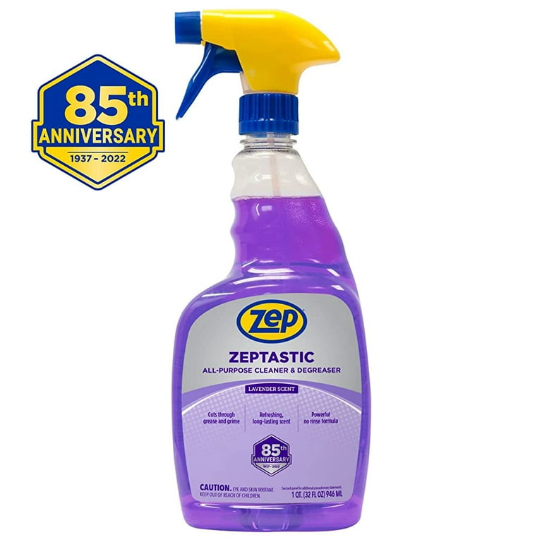 Zeptastic All-Purpose Cleaner and Degreaser - 3257 - Refreshing Lavender Fragrance Neutralizes Unpleasant Odors for 24 Hours (12, 32 fl oz)
