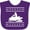 Purple, variant on Inktastic Snowmobile Gift Silhouette Boys or Girls Baby Bib