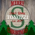 thumbnail image 2 of LightBoxJournal 26x26 White Modern Wood Framed Museum Art Print Titled - Personalized Christmas Sign V1, 2 of 4