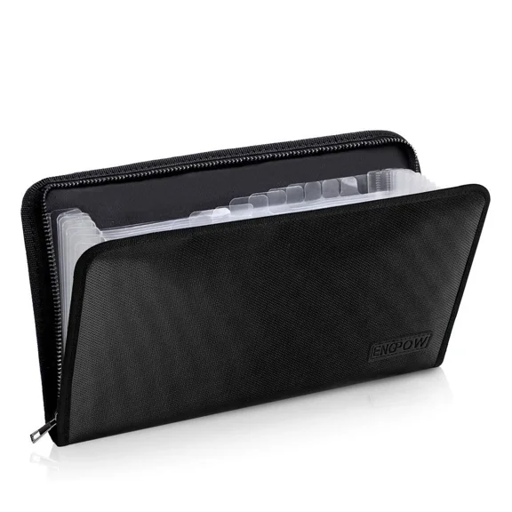 Engpow Expanding File Folder (11.4"X6.3") A5 Size Document Organizer Fireproo...