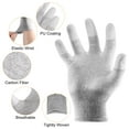 thumbnail image 4 of Uxcell 2Pairs ESD Anti Static Gloves 21cm High Resistance Carbon Fiber Computer Gloves(Large), Grey, 4 of 5