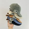 thumbnail image 2 of Kids Baseball Hat Sun Hat Low Profile Infant Toddler Baby Boy Girl Hats Cotton UPF 50+ Plain Baseball Cap Hat, 2 of 4