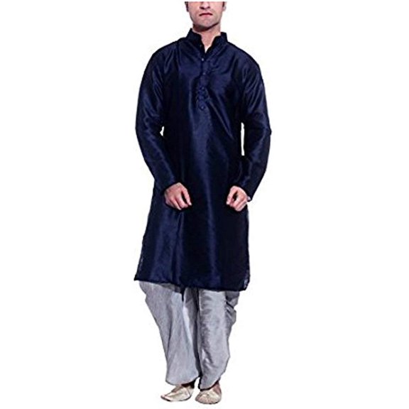 Royal Kurta Mens Cotton Silk Kurta Dhoti