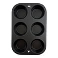 thumbnail image 3 of (4 pack) Mainstays 6-Cup Nonstick Steel Muffin Pan, 2.9" Cup, Gray, 1 Count, 3 of 12