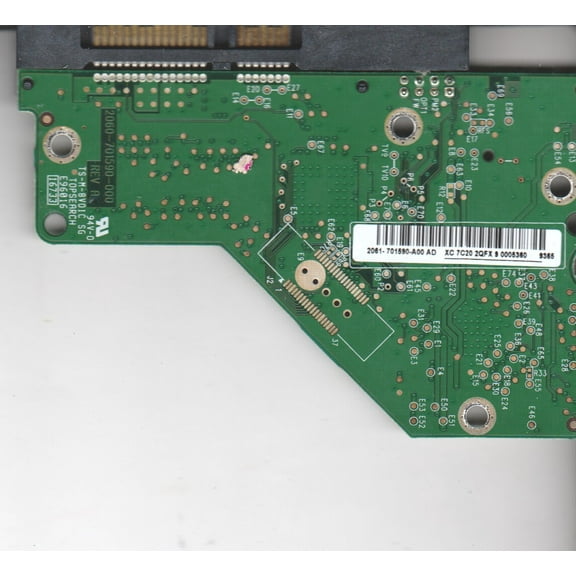 WD5000AVVS-63ZWB0, 2061-701590-A00 AD, WD SATA 3.5 PCB