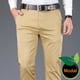 thumbnail image 4 of Pantalones casuales de negocios para hombre, de color 4, de tela modal, rectos, de alta calidad, de marca masculina, azul marino, gris claro, caqui y negro, 4 of 5