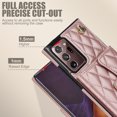 thumbnail image 3 of Case for Samsung Galaxy Note 20 Ultra, Crossbody Wristlet Case Wallet with RFID Blocking Card Slots KickStand Flip Folio PU Leather Magnetic Protective Cover Women for Galaxy Note 20 Ultra, Rosegold, 3 of 9