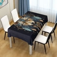 thumbnail image 4 of JSTEL Wolf Boho Dreamcatcher Bohemian Table Cloth Square 54 x 54 Inch Tablecloth Anti Wrinkle Table Cover for Dining Kitchen Parties, 4 of 6