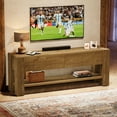 thumbnail image 2 of Tribesigns 63" TV Stand for 55/60/65/75-Inch TVs, Farmhouse Entertainment Center with Drawers and Large Storage Shelves, 2 of 10