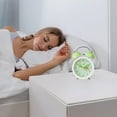 Alarm Clock,4 inch Super Silent Non Ticking Small Clock with Night