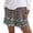 Blue, variant on Women's High Waisted Graphic Print Elastic Waist Shorts Loose Fit with Pockets Beach Vacation Bottoms