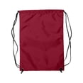 thumbnail image 2 of Liberty Bags - Zippered Drawstring Backpack - 8888 - Red - Size: One Size, 2 of 2