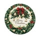 thumbnail image 2 of Tapete navideño con copos de nieve y árbol de Navidad | Alfombra circular con decoración navideña | Base de goma antideslizante | Alfombra de temporada de 80 x 80 cm para sala y entrada, 2 of 5