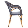 thumbnail image 5 of Safavieh SAFAVIEH PAT Collection Contemporary Aluminium and Wicker Armchair, Navy (Set of 2), 5 of 12