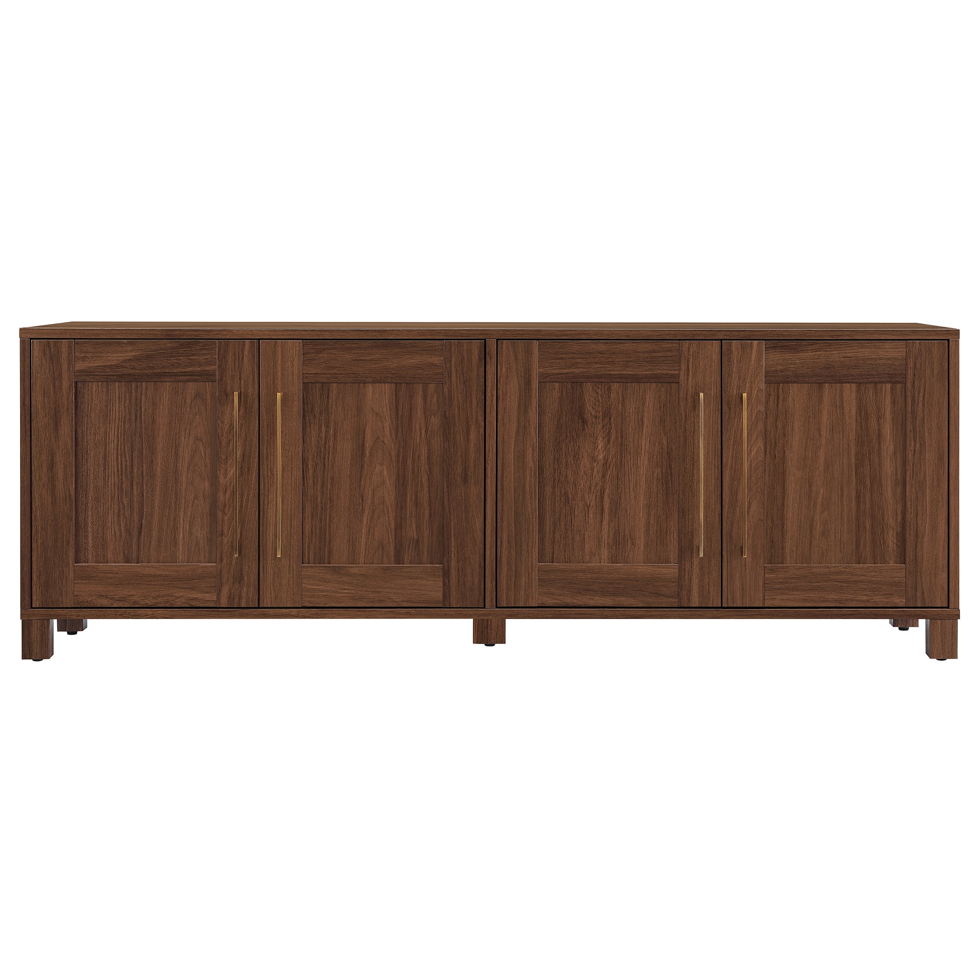 Evelyn&Zoe Chabot Rectangular TV Stand for TV's up to 75", Walnut