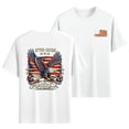 thumbnail image 2 of Leey-World Usa 250th Anniversary T Shirt American Flag Shirts for Men USA Air Force T-Shirt Patriotic 4th of July Tee Memorial Day Gift Tops(White,XL), 2 of 8