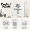 thumbnail image 5 of 5x5 IN Mental Health Decor - Keep Talking I'm Diagnosing You Funny Wooden Box Sign Desk Decor, Psychology Decor, School Counseling Office Decor, 5 of 5