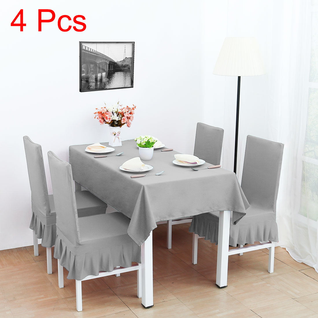 Details about   Slipcovers Elastic Chair Cover Stretch Dining Room Seat Cover 4-Season 