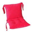 thumbnail image 4 of Cojín para silla con respaldo, ligero, antideslizante, suave, ergonómico, para silla Rosa Rojo, 4 of 9
