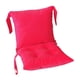 thumbnail image 4 of Cojín de silla Cojín de asiento con respaldo Cómodo y suave Cojín de silla para el frío Rosa Rojo, 4 of 9