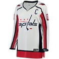 thumbnail image 2 of Women's Fanatics Alexander Ovechkin White Washington Capitals Away Breakaway Jersey, 2 of 3