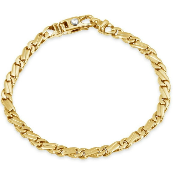 Pompeii Men's Link 14k Gold (17gram) or Platinum (28gram) 5.5mm Bracelet 8.5" (,)