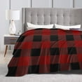 thumbnail image 4 of Red Tartan Throw Blanket,Super Soft Anti-Pilling Flannel Bed Blankets, 40"x30", 4 of 8