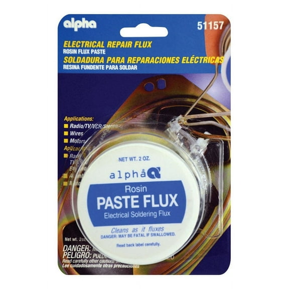 Alpha Metals 2488617 2 oz Electrical Rosin Flux Paste for Electrical Soldering