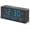 Blue (Plug-in), variant on Wooden Digital Alarm Clocks for Bedrooms - Living Room Desk Clock with Date and Day of Week, Temperature, USB Port, Dimmer Wheel, Adjustable Volume, Auto DST, Wood Decor for Office Table