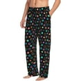 thumbnail image 6 of Kdxio Multi-Colored Stars Print Men's Sleep Pajama Pant Lounge Pants with Pockets-Medium, 6 of 6