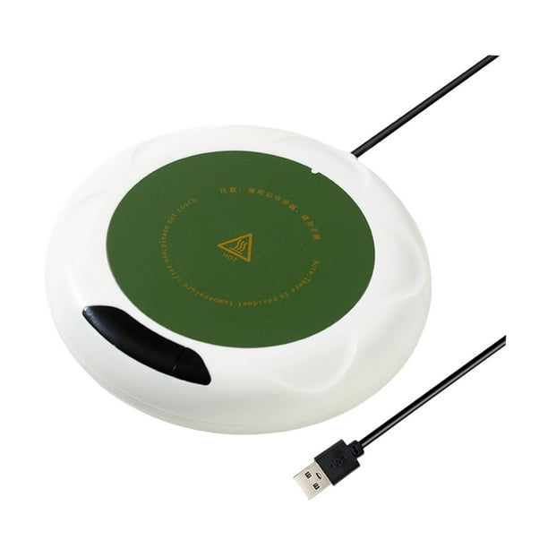 Calentador de café Calentador de tazas eléctrico Calentador para escritorio Termostato Posavasos Calentador de tazas para bebidas Calentador de tazas