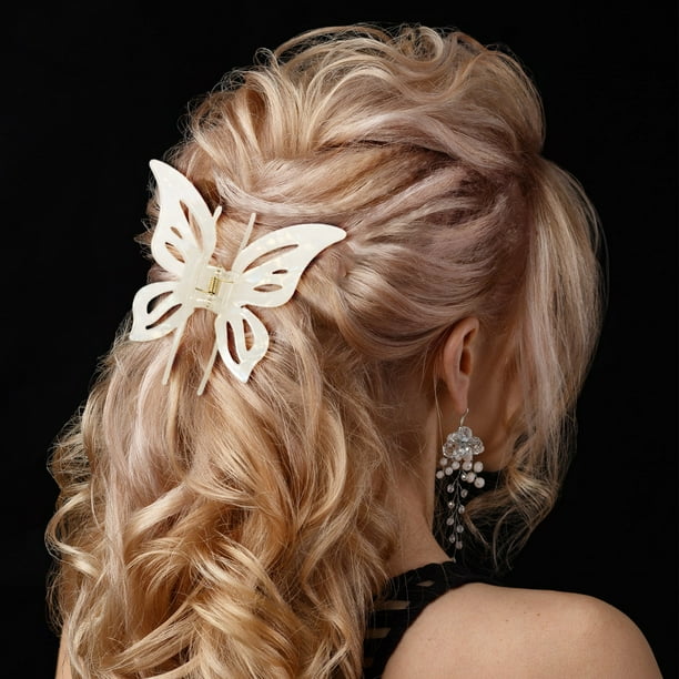 Pinza para el cabello con clip de mariposas, pinza para el cabello, pinza para el cabello, toma la pinza