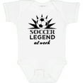 thumbnail image 3 of Inktastic Soccer Legend at Work Boys or Girls Baby Bodysuit, 3 of 5